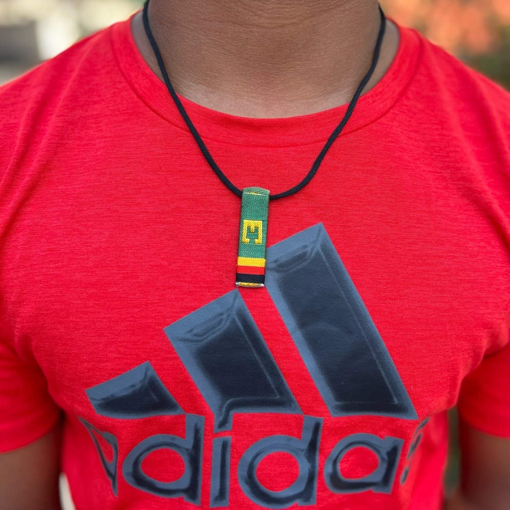 NW 💯 handmade adjustable initial tag necklace Benin Made